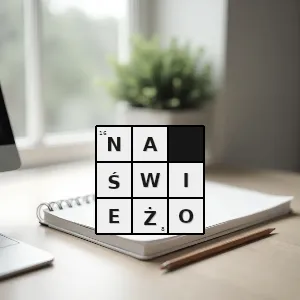 Hasło krzyżówkowe ponownie od nowa ale z nowym podejściem - na świeżo – rozwiązanie, synonimy, podpowiedzi i definicje krzyżówkowe